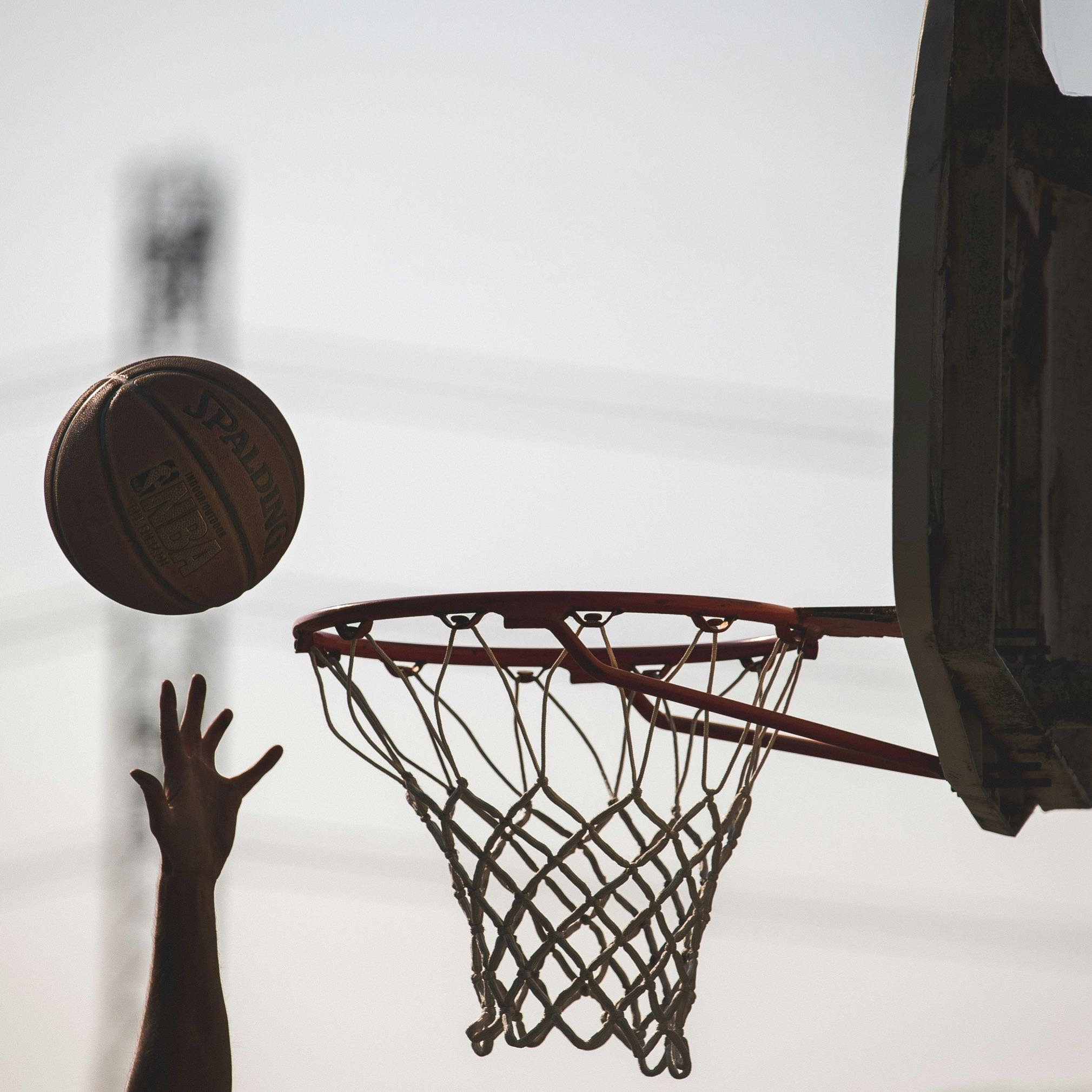 A cinematic basketball shot 